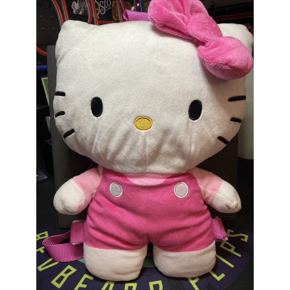 Hello Kitty Soft Plush Doll Backpack 14" Authentic Nice